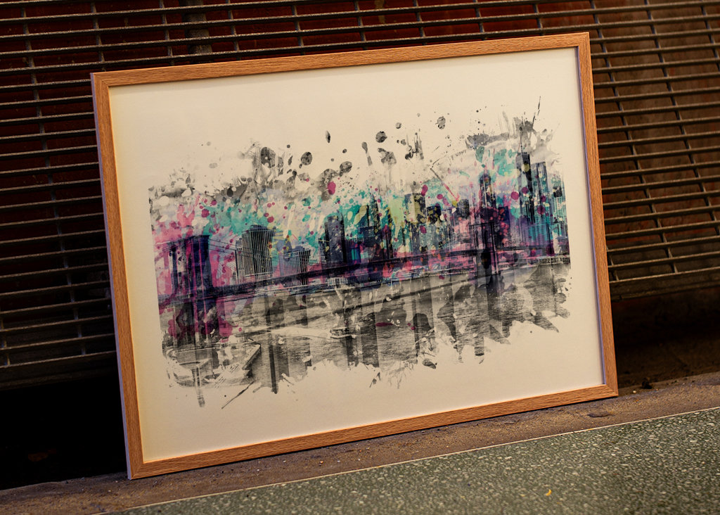 Modern Art NYC Skyline 