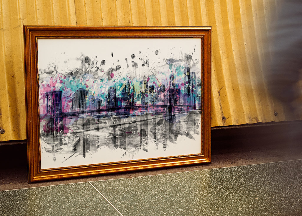 Modern Art NYC Skyline 