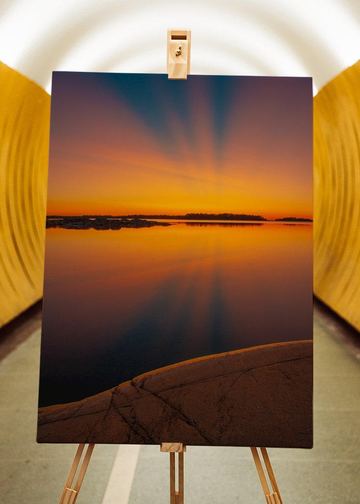 Abendliche Reflexion im Archipel