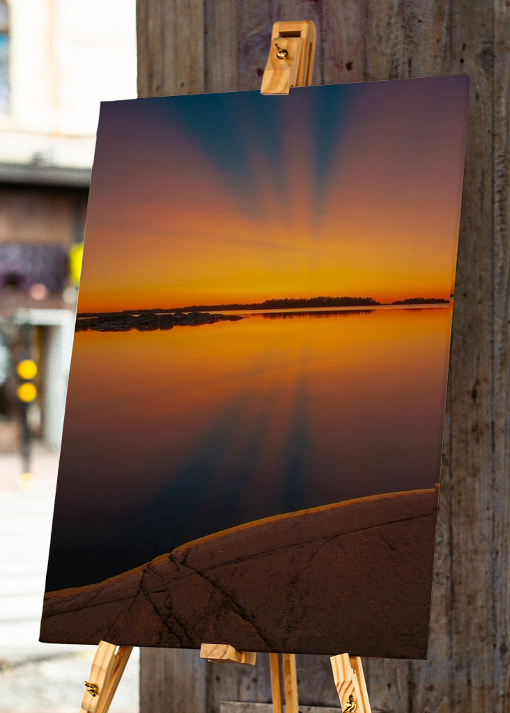 Abendliche Reflexion im Archipel