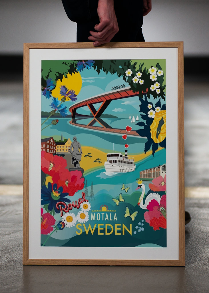 STADTPOSTER MOTALA