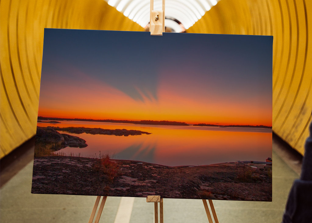 sunset in the archipelago