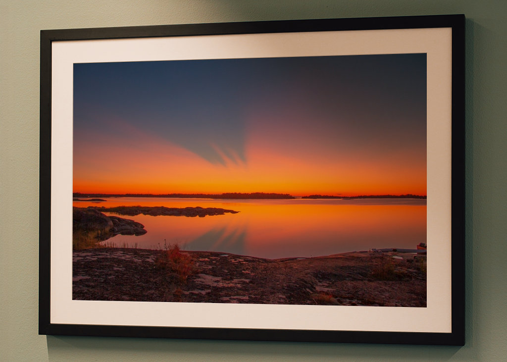 sunset in the archipelago