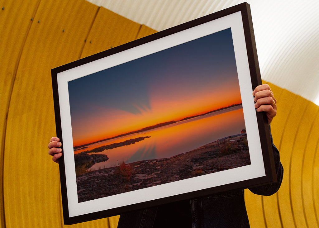 sunset in the archipelago