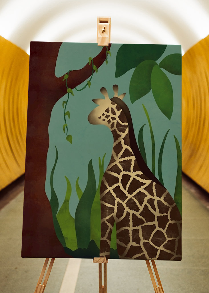 Die Giraffe unter dem Baum