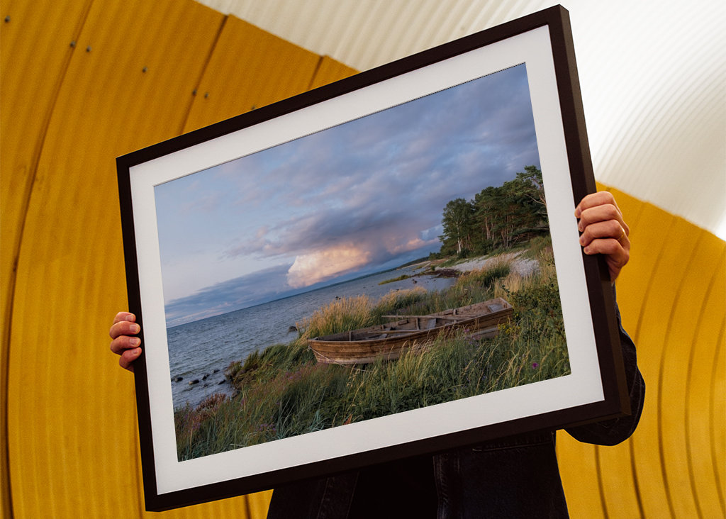 Old boat at the coast