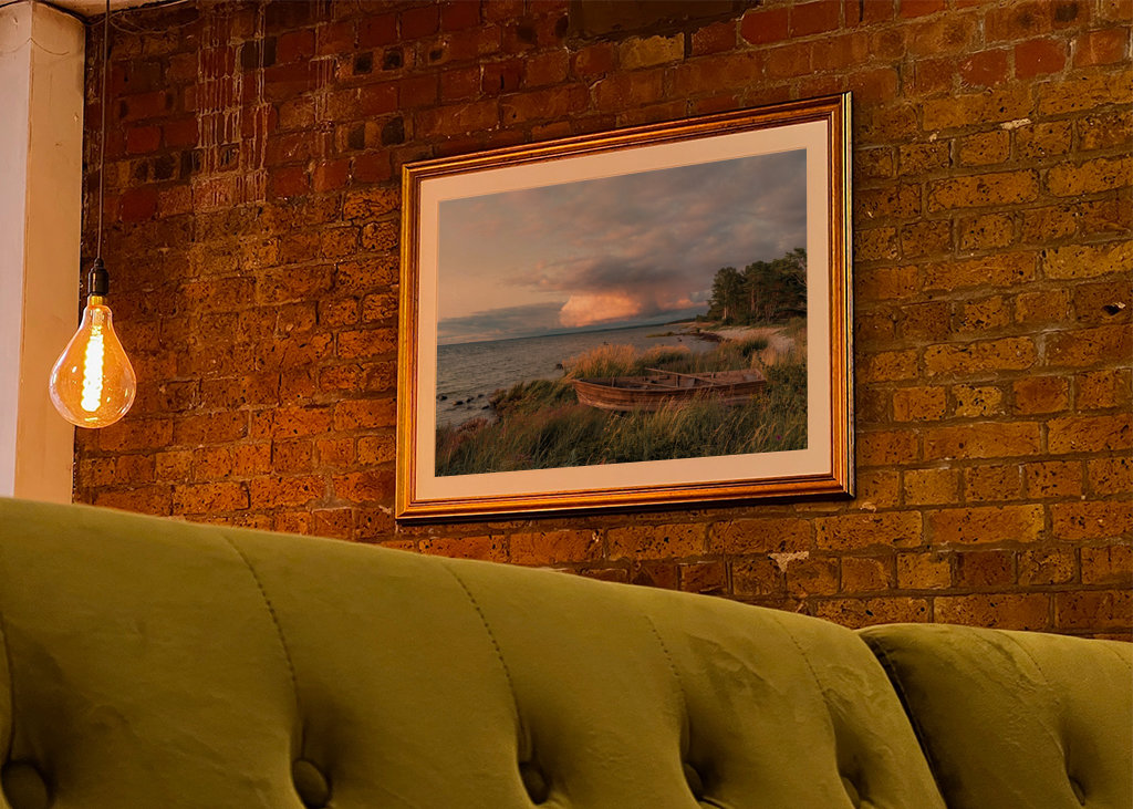 Old boat at the coast