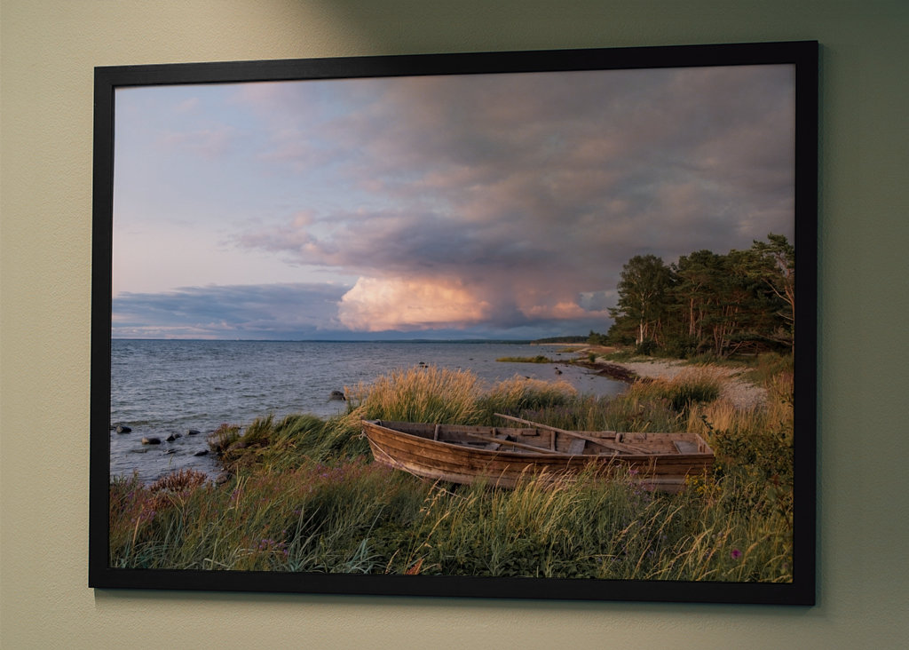 Old boat at the coast