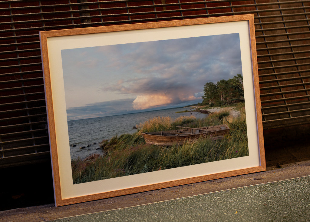 Old boat at the coast