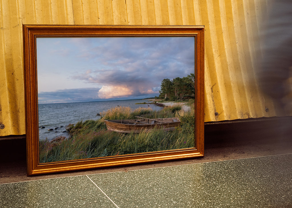 Old boat at the coast