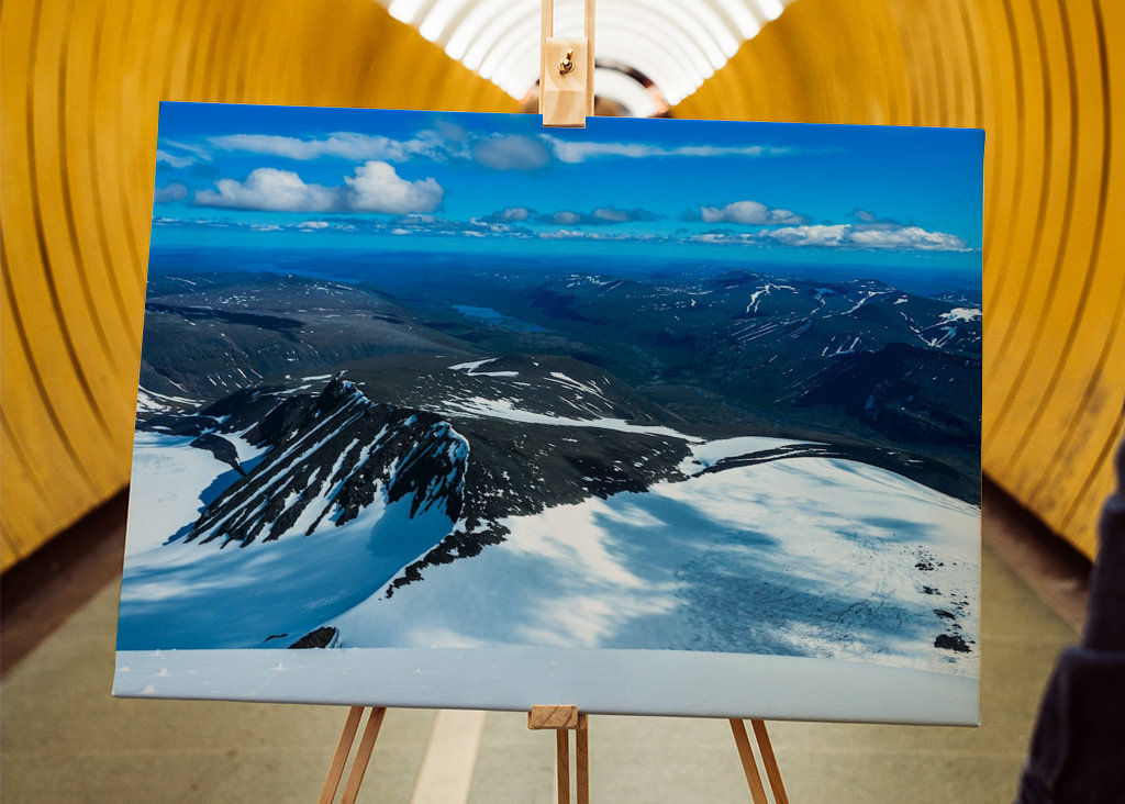 Utsikt från toppen kebnekaise