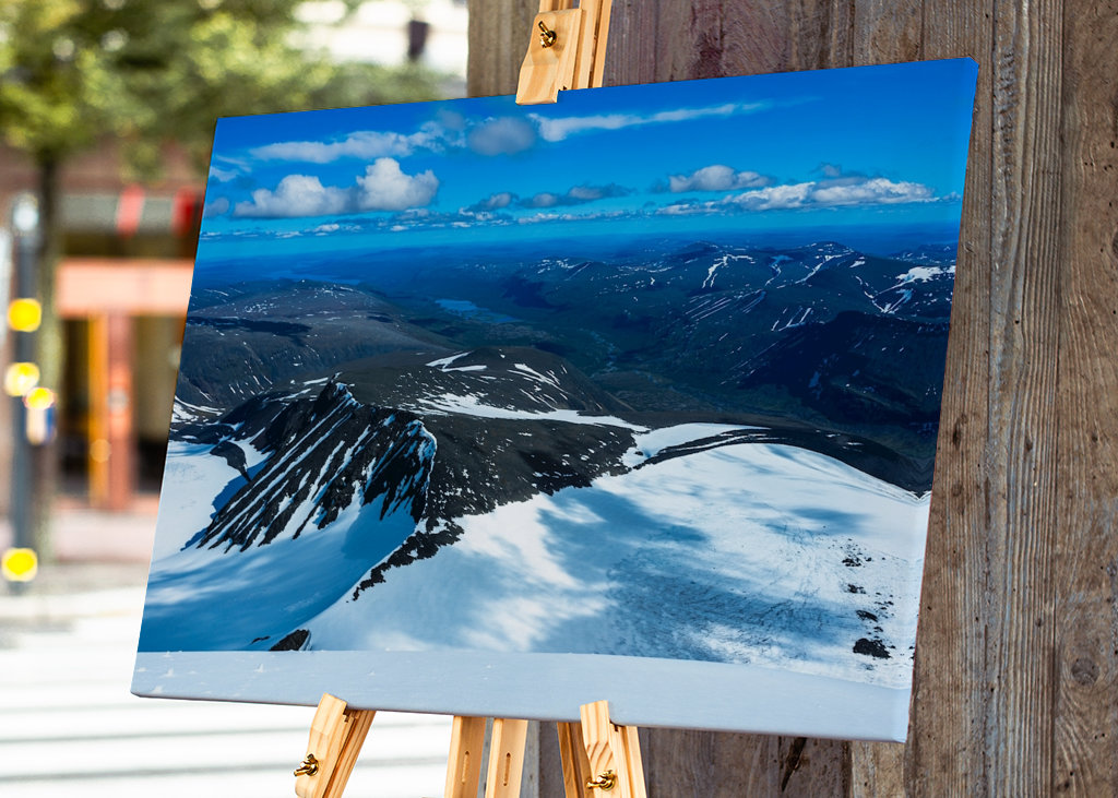 Utsikt från toppen kebnekaise