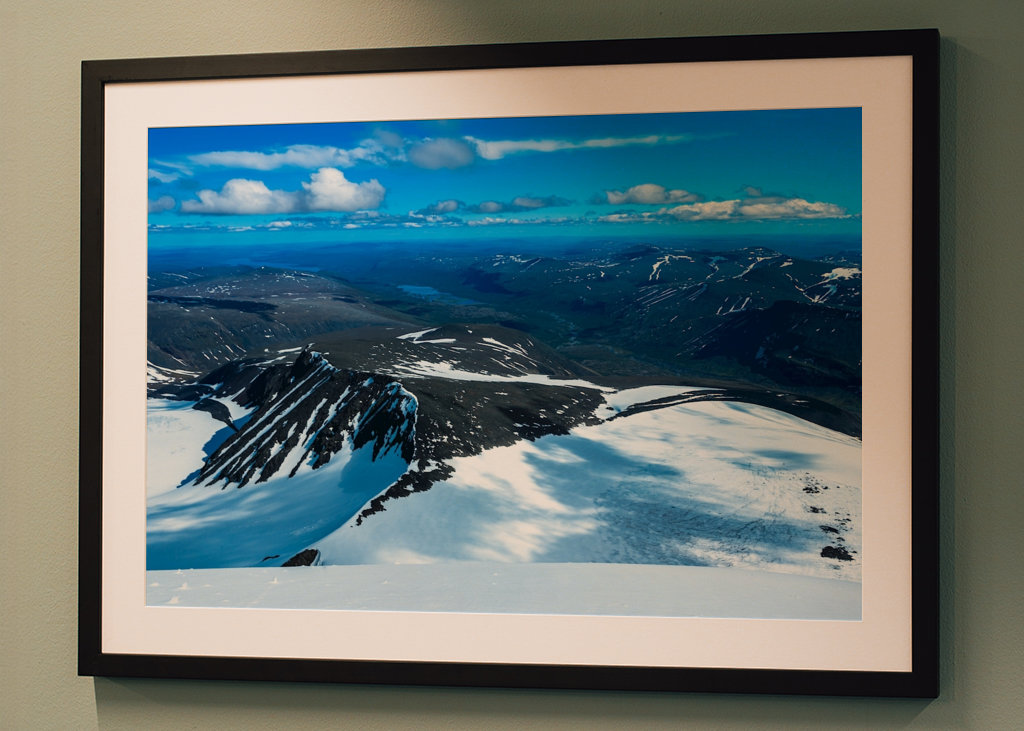 Utsikt från toppen kebnekaise