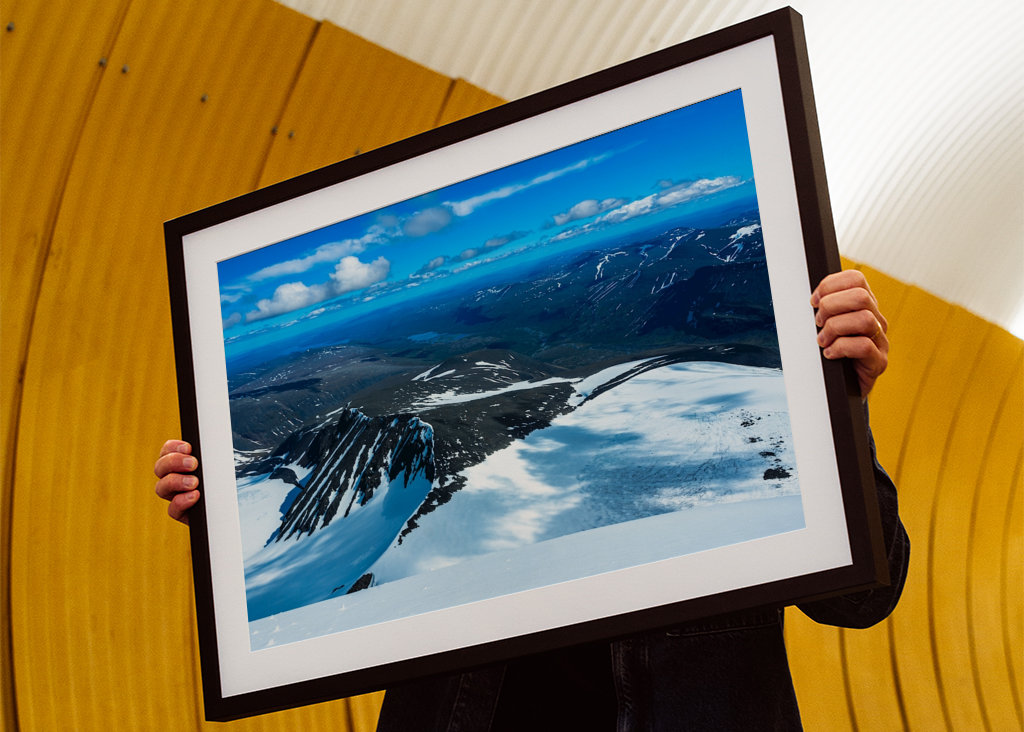 Utsikt från toppen kebnekaise