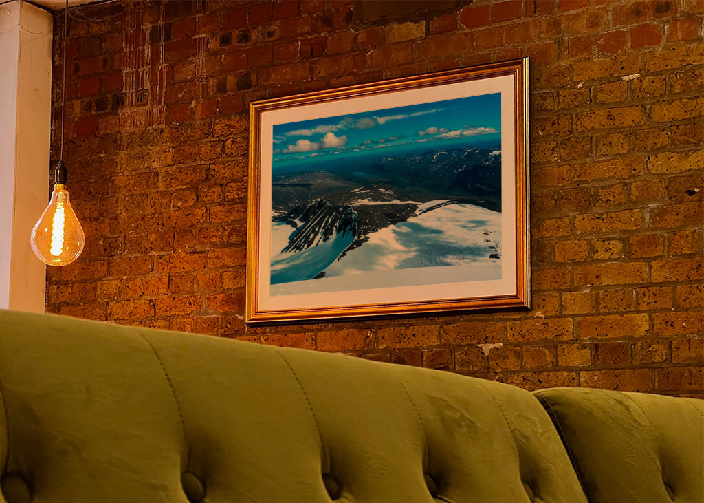 Utsikt från toppen kebnekaise