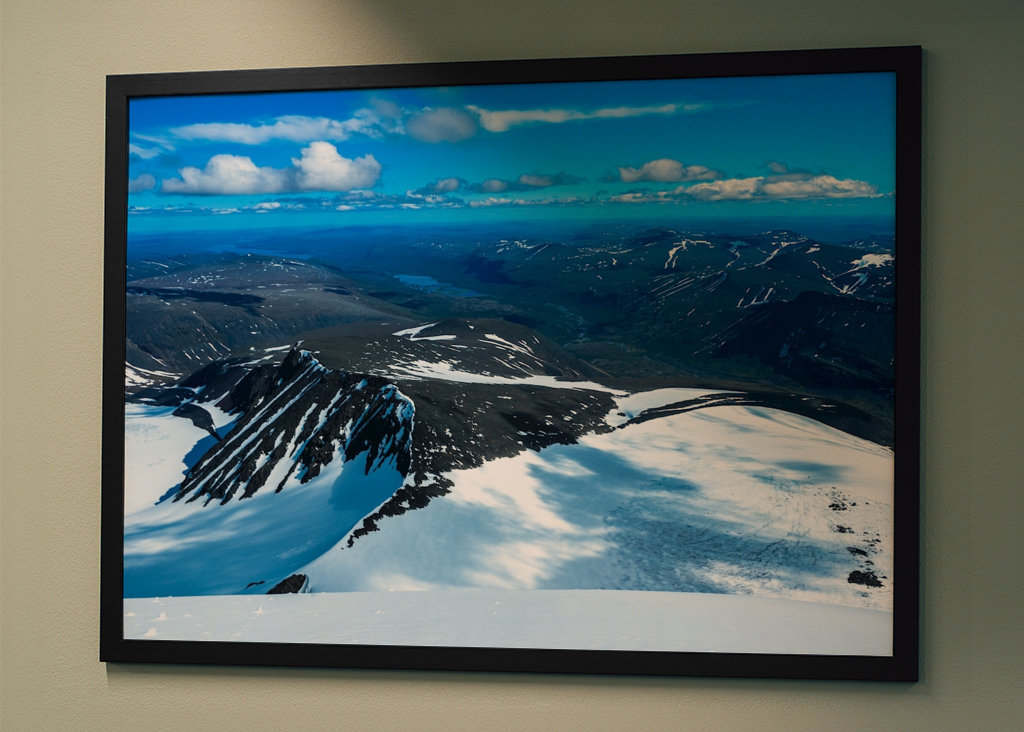 Utsikt från toppen kebnekaise