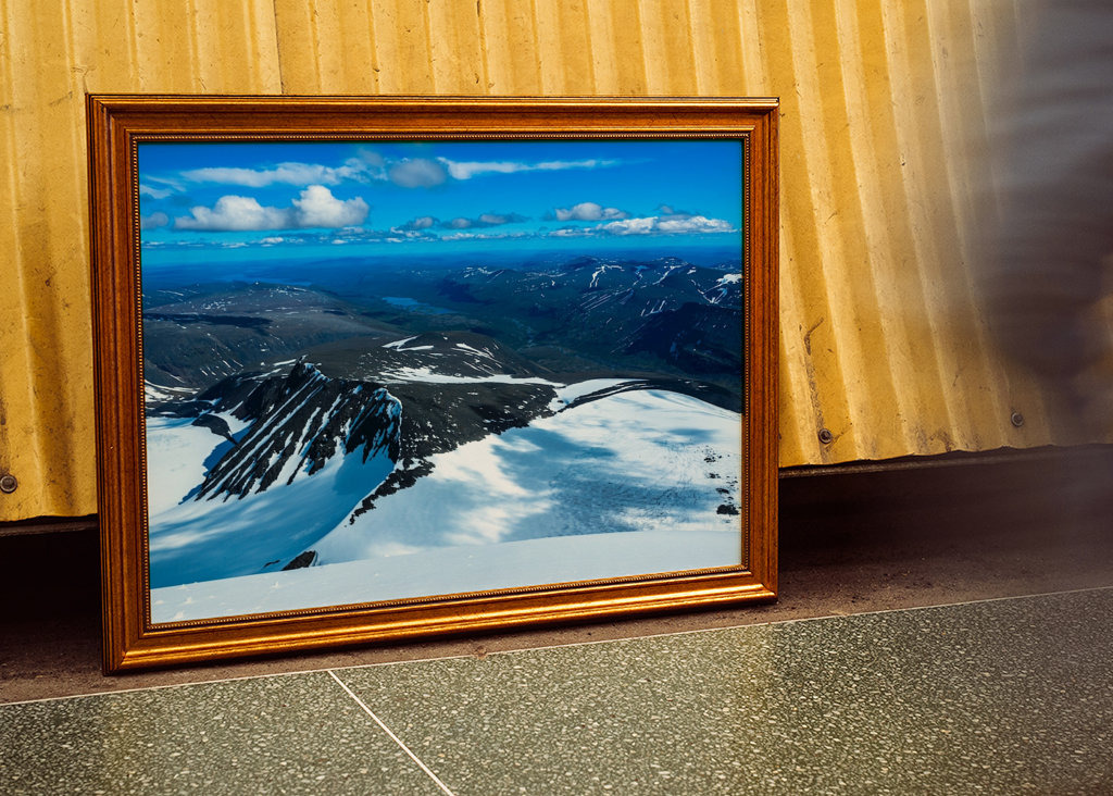 Utsikt från toppen kebnekaise