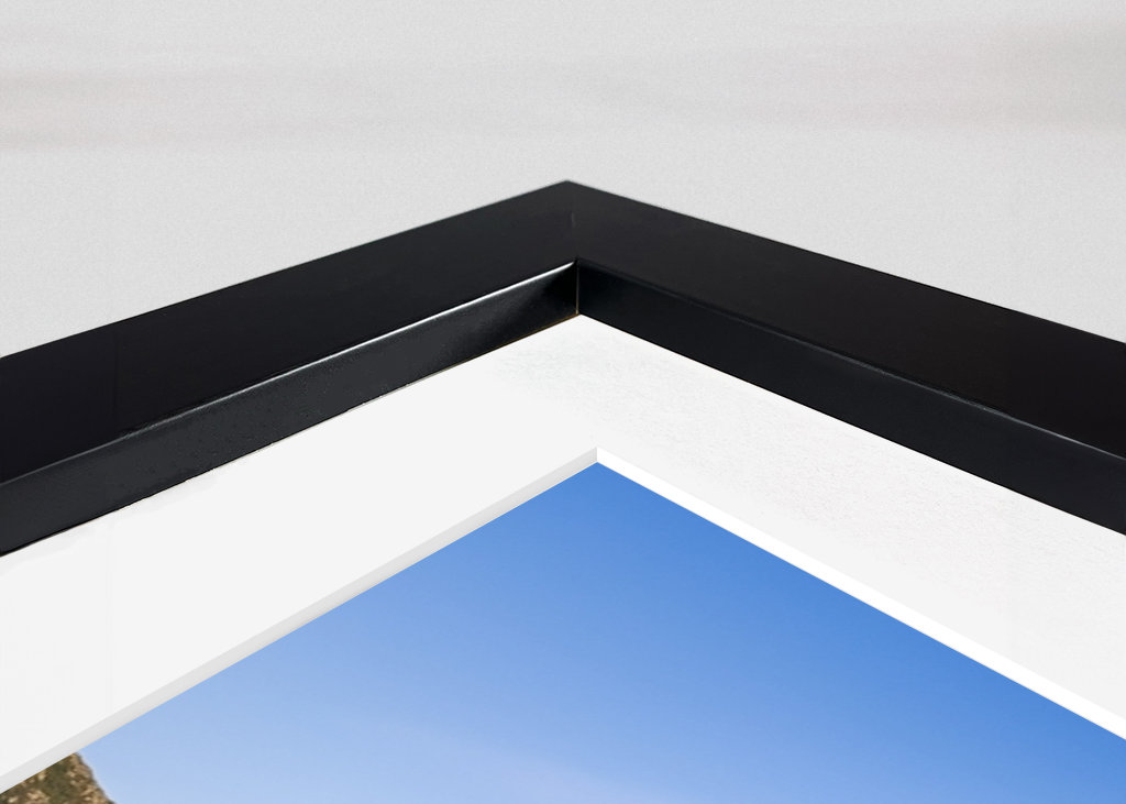 The lake right by the mountain