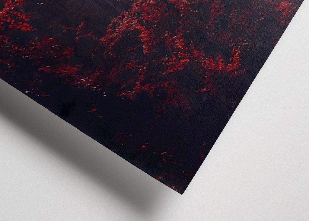 Mystická lesní scéna na podzim