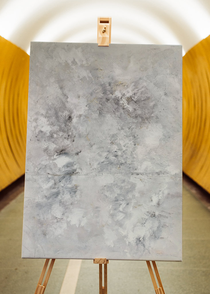 Abstrakt No 22 Grått Vær