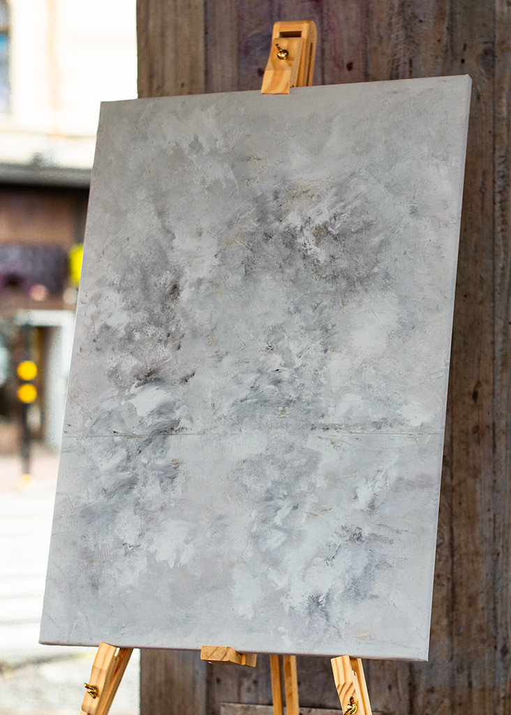 Abstrakt No 22 Grått Vær