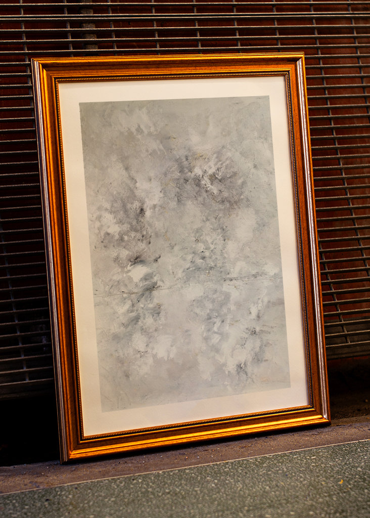 Abstrakt No 22 Grått Vær