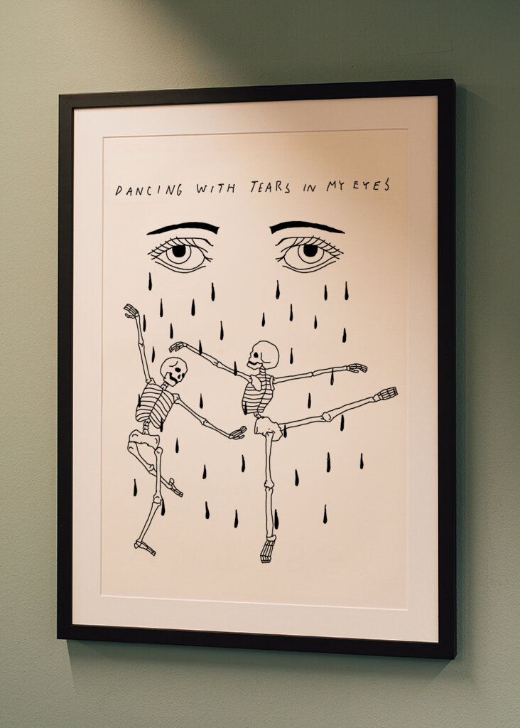 tanzen mit Tränen in den Augen