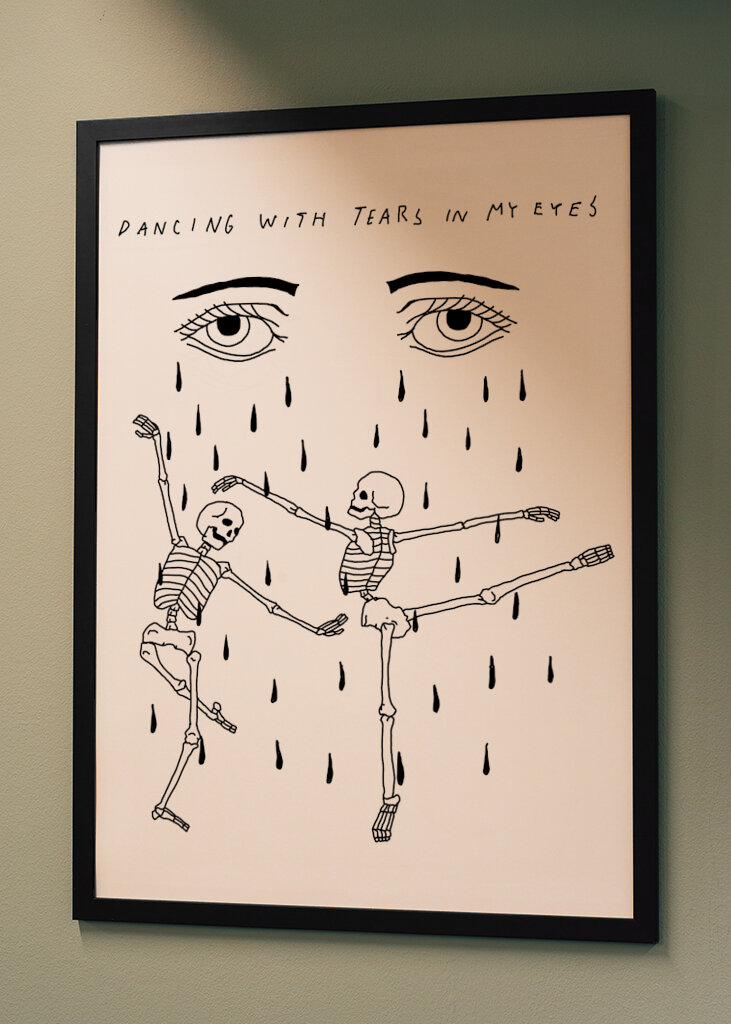 tanzen mit Tränen in den Augen