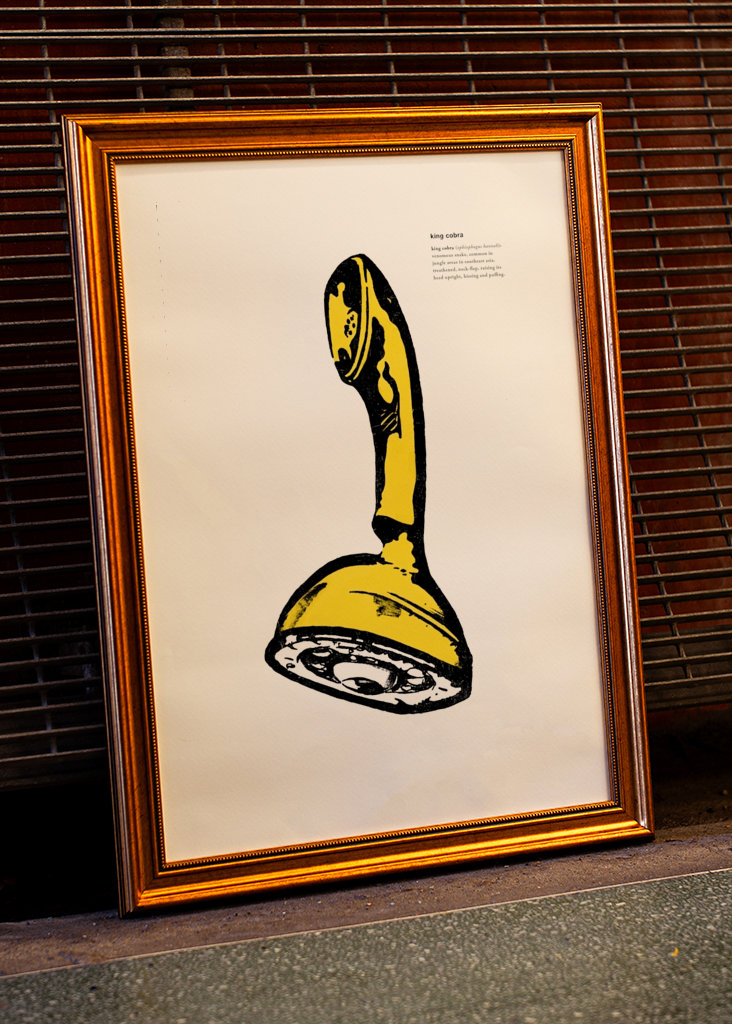 Cobra-puhelin (keltainen)