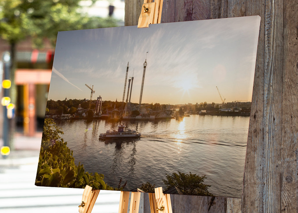 Východ slunce nad Djurgårdenem