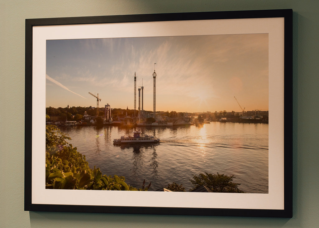 Východ slunce nad Djurgårdenem