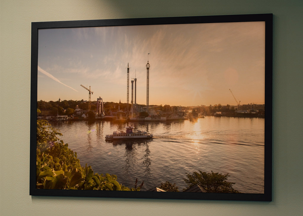 Východ slunce nad Djurgårdenem