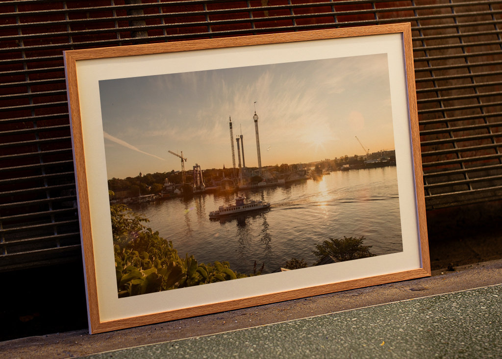 Východ slunce nad Djurgårdenem