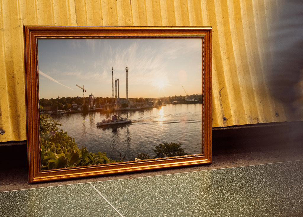 Východ slunce nad Djurgårdenem