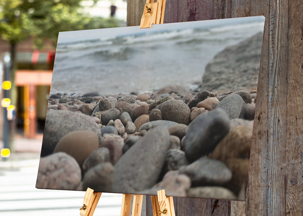 Rochers sur la plage 
