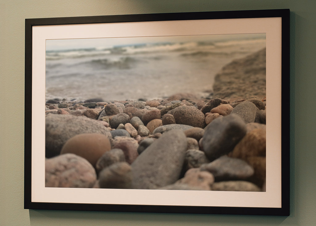 Rochers sur la plage 