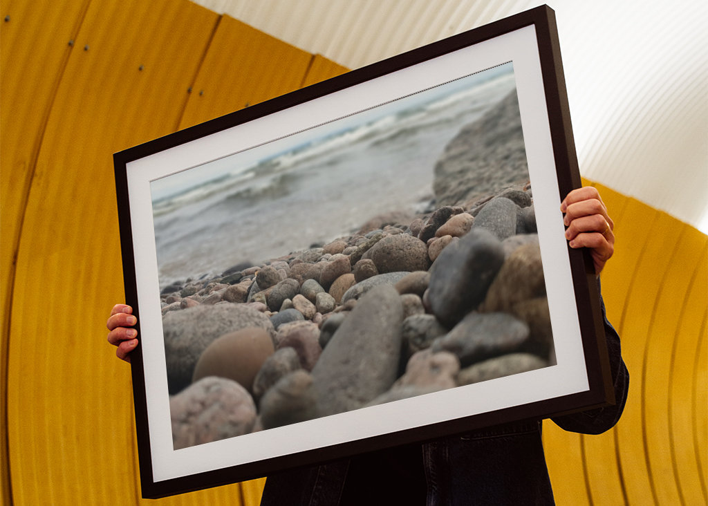 Rochers sur la plage 