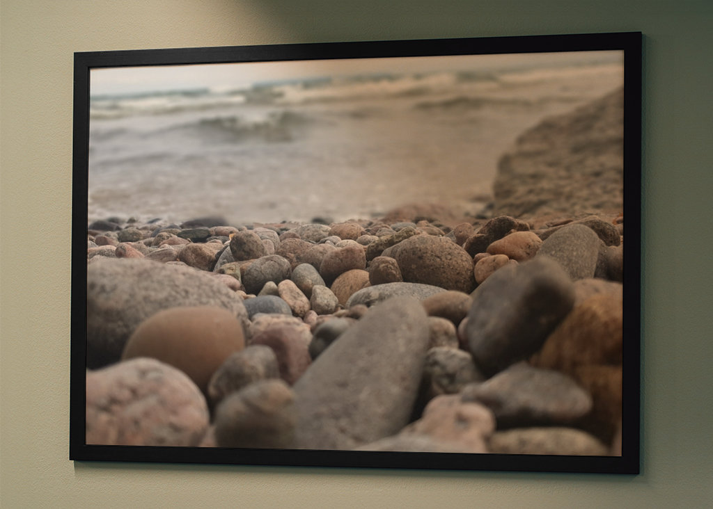 Rochers sur la plage 