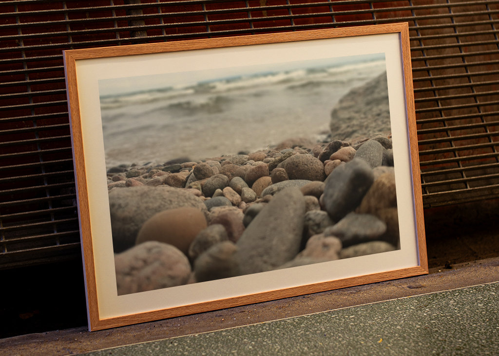 Rochers sur la plage 
