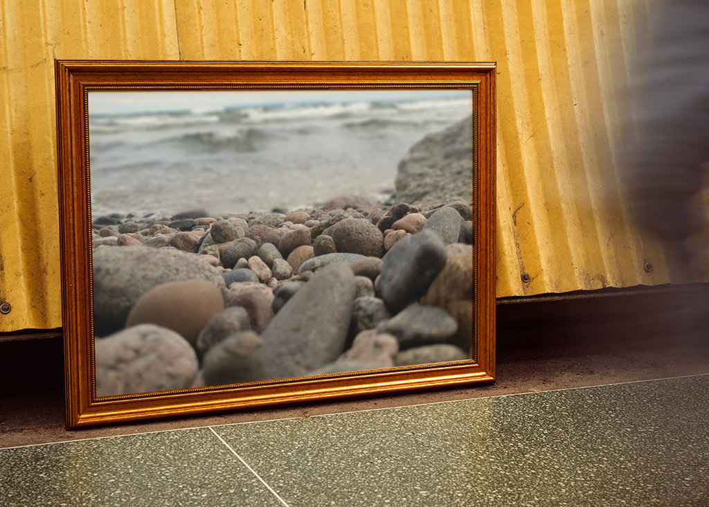 Rochers sur la plage 