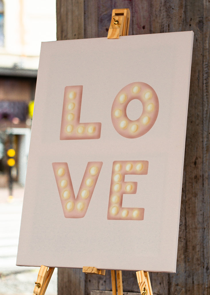 LOVE - light letters