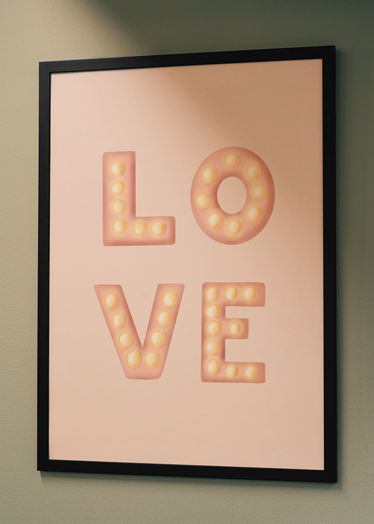 LOVE - light letters