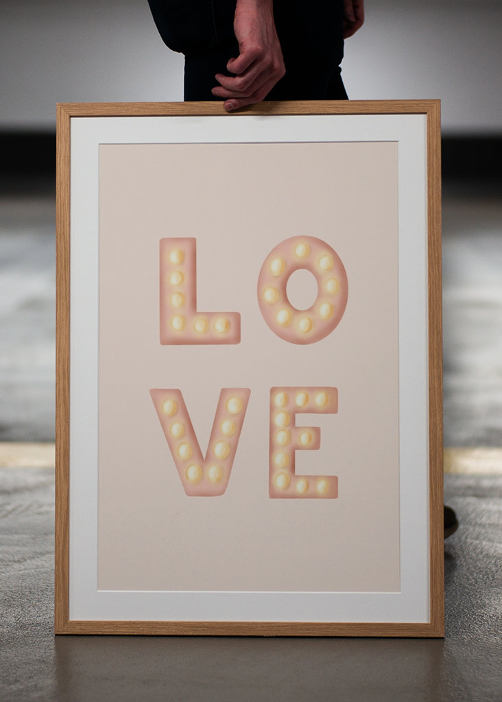 LOVE - light letters