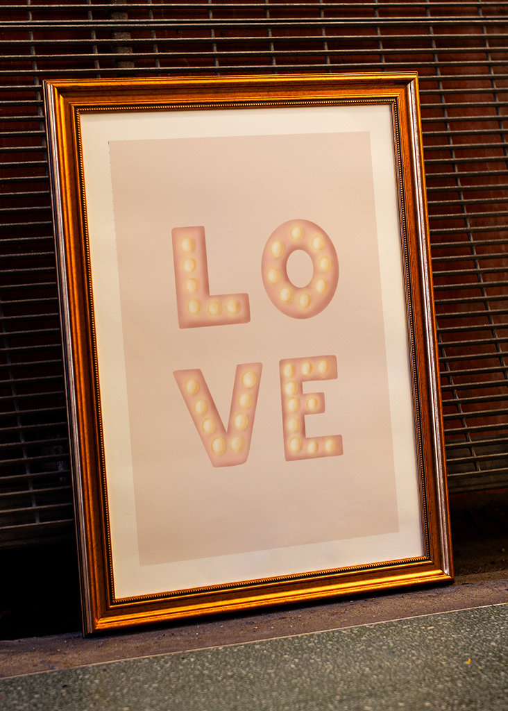LOVE - light letters