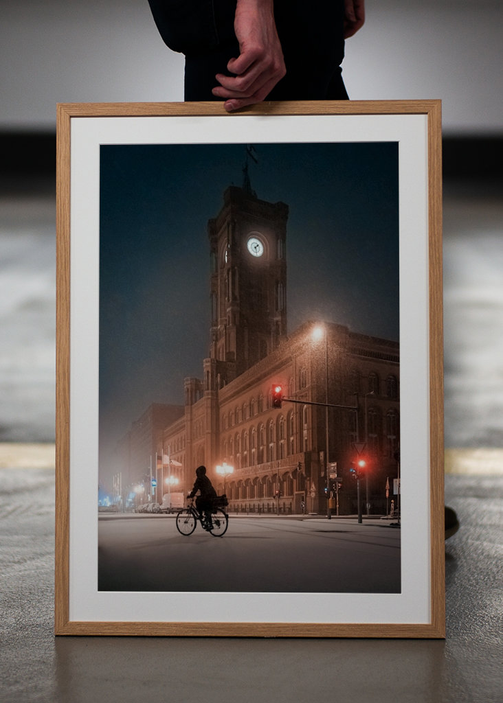 Schneenacht in Berlin