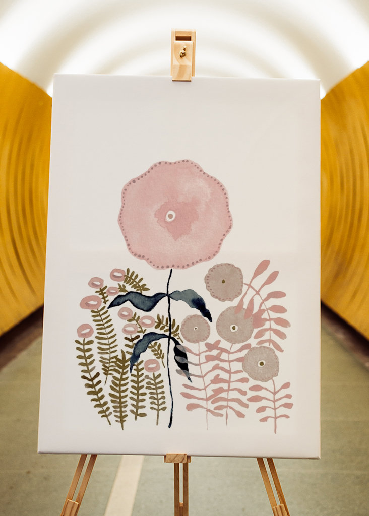 Akvarelové květiny 