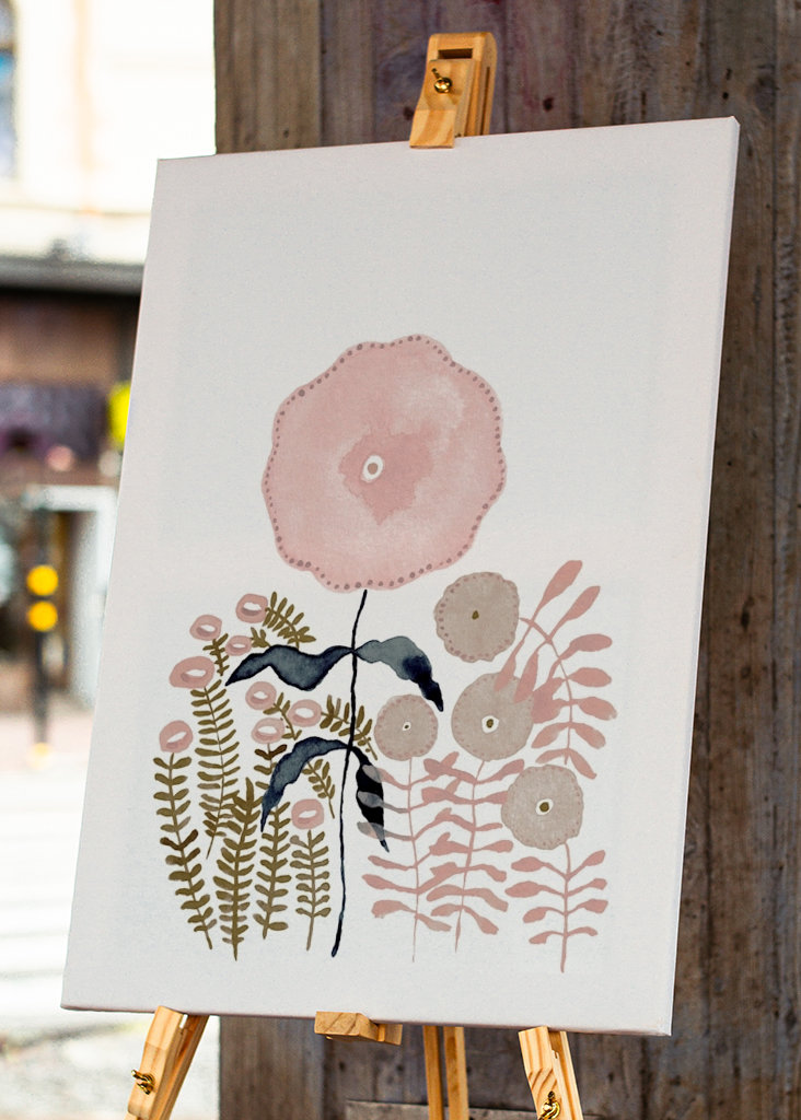 Akvarelové květiny 