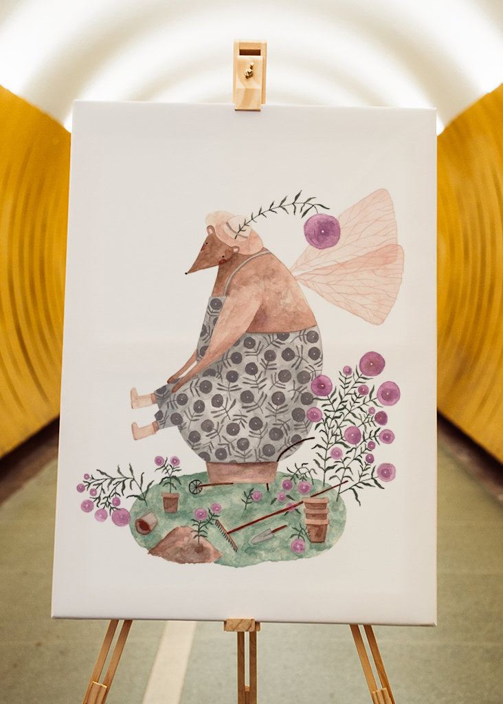 Fairy Bear in the Garden