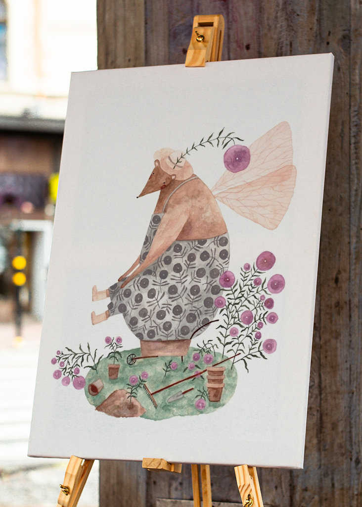 Fairy Bear in the Garden