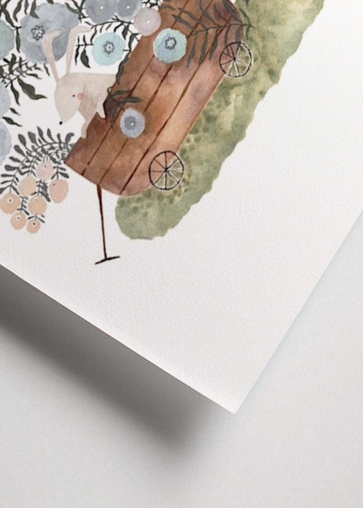 Nyúl és galamb tavasszal